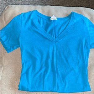 Teal V-Neck T-Shirt